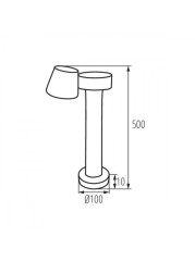 Садово-парковый светильник Kanlux Dromi Led 50 7W-GR 32532