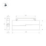 Трековый магнитный светильник Arlight MAG-FLEX-FLAT-FOLD-S230-12W Warm3000 (BK, 80 deg, 48V) 047212