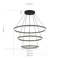 Каскадная люстра ST Luce Euclidics SL1018.403.03