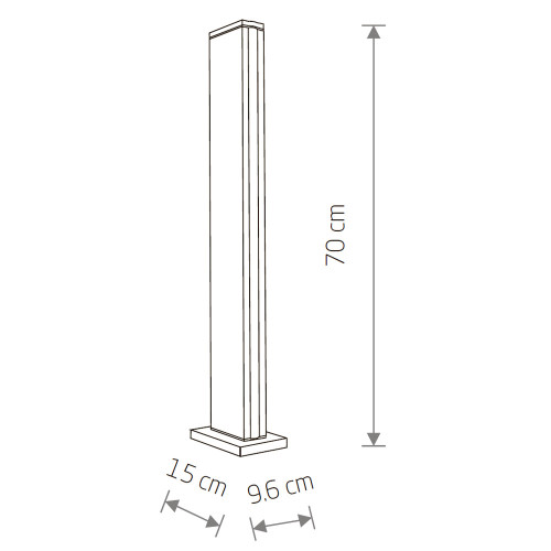 Ландшафтный светильник Nowodvorski Slit Led Black 11376