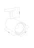 Трековый светильник Arte Lamp Vinsant A2664PL-1BK