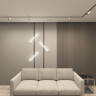 Трековый однофазный светильник Denkirs Smart Ray DK8065-BK