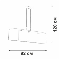 Подвесная люстра Vitaluce V2882-1/4S