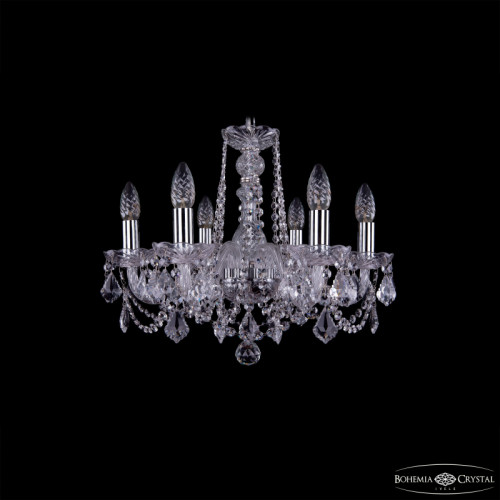 Подвесная люстра Bohemia Ivele Crystal 1402/6/160 Ni Leafs