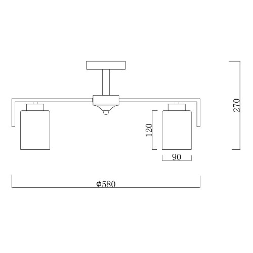 Люстра на штанге Escada Style 1142/5P Gold