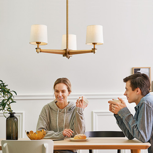 Люстра на штанге ImperiumLoft Stavra Jorgenson White/Light Wood 203578-26