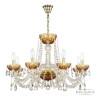 Подвесная люстра Bohemia Ivele Crystal 5402/8/240 G Amber/M-1F