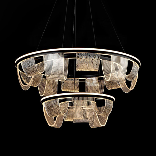 Подвесная люстра LED4U L7706-800-460 BK