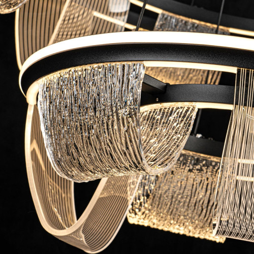 Подвесная люстра LED4U L7706-800-460 BK