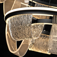 Подвесная люстра LED4U L7706-800-460 BK