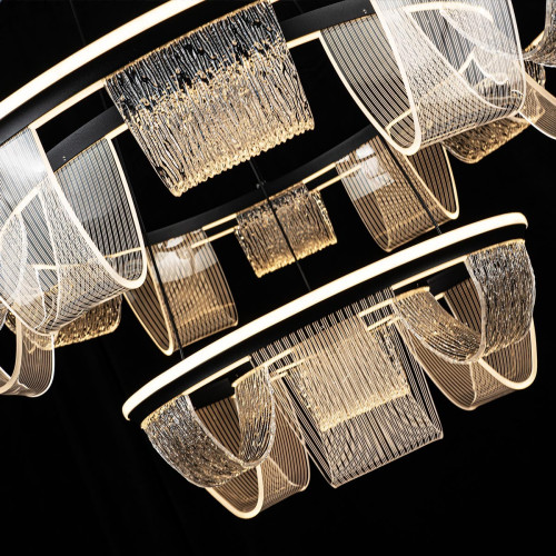 Подвесная люстра LED4U L7706-800-460 BK