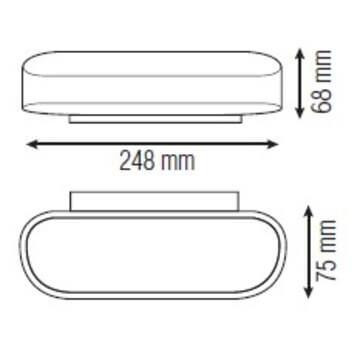 Настенный светодиодный светильник Horoz Belen-18 белый 029-003-0018 HRZ00002189